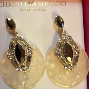 Gorgeous Christian Siriano Statement Earring plus Versace Eau de Toilet.NWOT